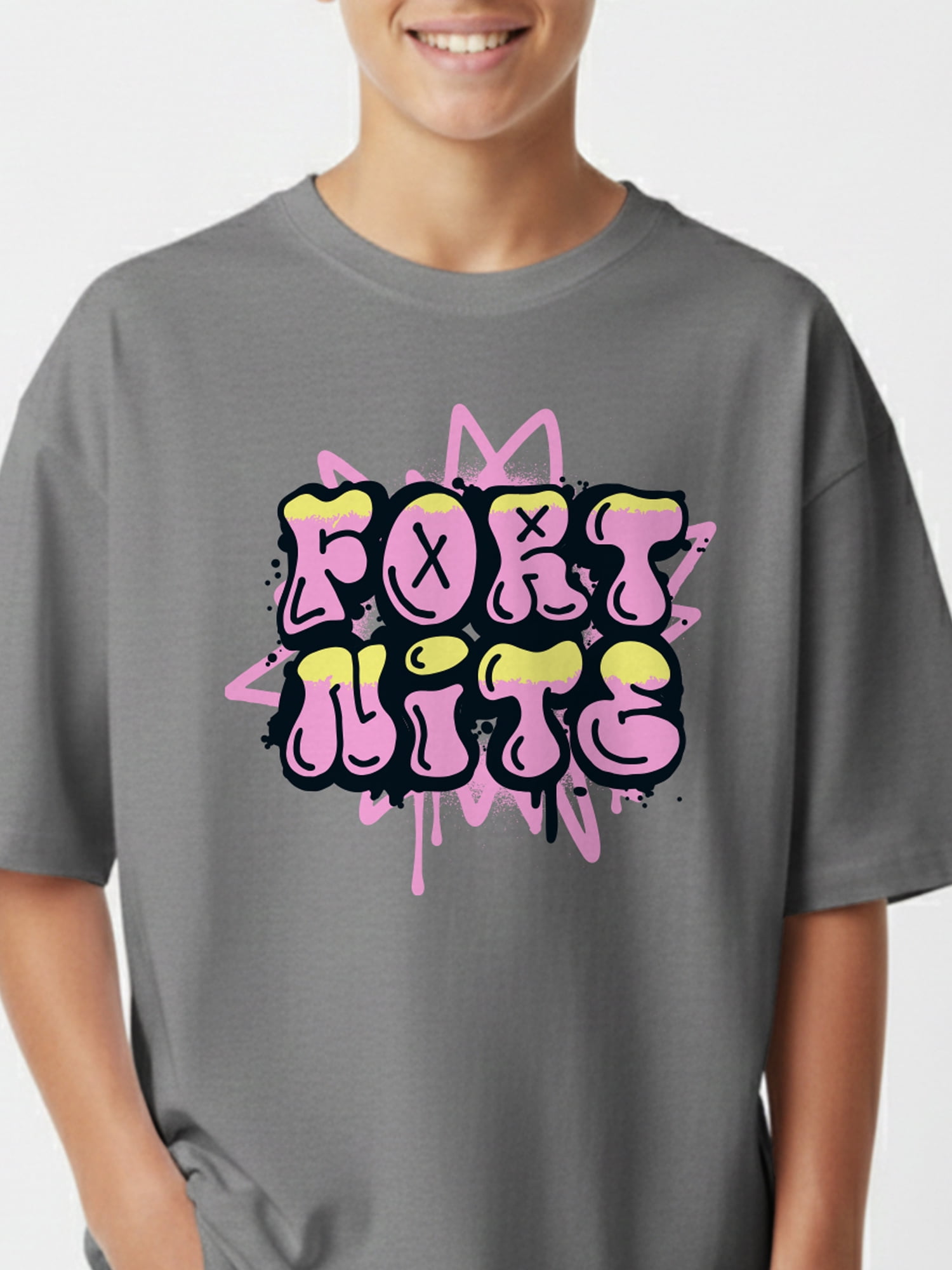Fortnite, Boys' Elevated Front and Back Graphic T-Shirt, Sizes 4-18