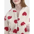 thumbnail image 4 of No Boundaries Plush Bomber Jacket, Heavyweight, Women's XXS-XXL, 4 of 5