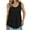 Black, variant on LYEAA Women's Summer Tank Tops No Sleeve Plus Size Sleeveless Crew Neck Summer Loose Casual Tee Shirts Solid Flowy Beach Elegant Pullover Vest Comfortable Soft Loungewear Going Out Clothes Black S