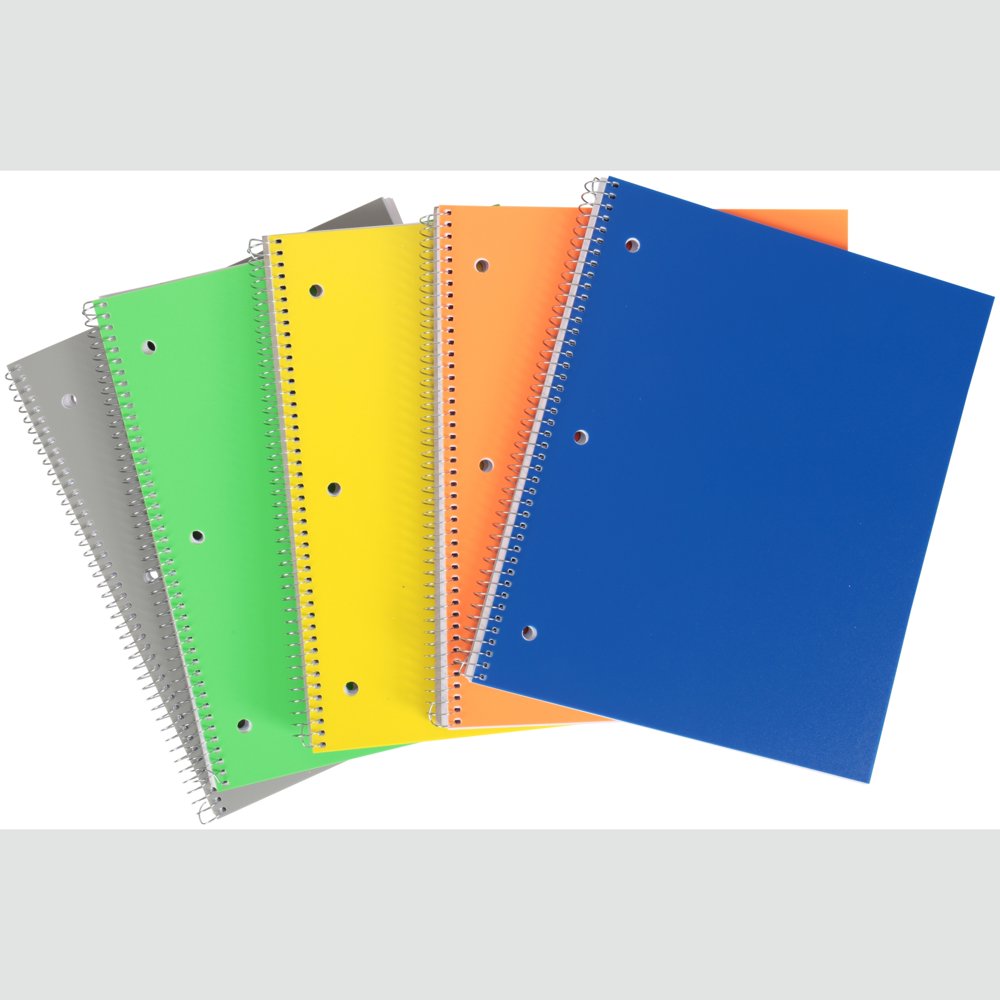 Pen + Gear 5 Pack of 100 Page Poly Notebooks (College Ruled) Walmart
