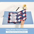 thumbnail image 5 of Dailycode 2 Pack Pencil Pouch for 3 Ring Binder Smooth Zipper Folders with Pockets Clear Window Pencil Case, Dwarfs and Heart Balloon, 5 of 6