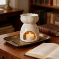 thumbnail image 5 of Rirozkan Ceramic Essential Oil Warmer, Tea Light Candle Holder And Wax Melt Burner, Aromatherapy Diffuser, For Home, Bedroom, And Relaxation Decor, 5 of 6