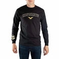 thumbnail image 2 of Hufflepuff Hogwarts Mens Quidditch Captain Black Long Sleeve Shirt- Medium, 2 of 3