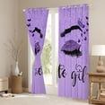 thumbnail image 3 of Castle Fairy Eyelash Blackout Curtains Set of 2 (52x84 Each),Glitter Print Window Curtains, 3 of 6