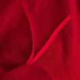 thumbnail image 5 of D.N.G. BEDDINGS Luxurious 3 Piece Double Ruffle Duvet Cover With Zipper Closure, 100% Egyptian Cotton, 800 Thread Cotton Full/Queen Size Red Solid, 5 of 6