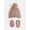 Metro Camel, variant on Wonder Nation Baby Boys or Girls Pom Pom Beanie and Mittens Set, 2 Piece, One Size