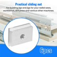 thumbnail image 4 of 6 Pcs T-Slot Nuts, M6 T-Rail Sliding Nuts, Aluminum Slot Nuts, Track Sliding Nuts,Furniture Slot Nut, 4 of 5