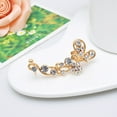 thumbnail image 4 of ievspot 1Pc Zircon Butter fly Earrings for Women Butterfly Ear Cuff Rhinestone Wrap Earrings Butter fly Ear Clips, 4 of 8