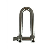 US STAINLESS Stainless Steel 316 Long D Shackle 11/16" (18mm) Marine Grade Dee