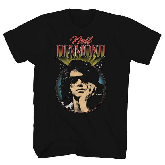 Neil Diamond Vintage Photo T-Shirt Black X-Large | Officially Licensed Merchandise