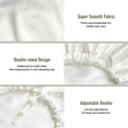 thumbnail image 4 of Qokaie London Symbols1 Printed Silk Satin Bonnet for Sleeping and Hair Protection - Adjustable, Satin Cap,Sleep Cap for Women Curly Natural Hair, 4 of 6