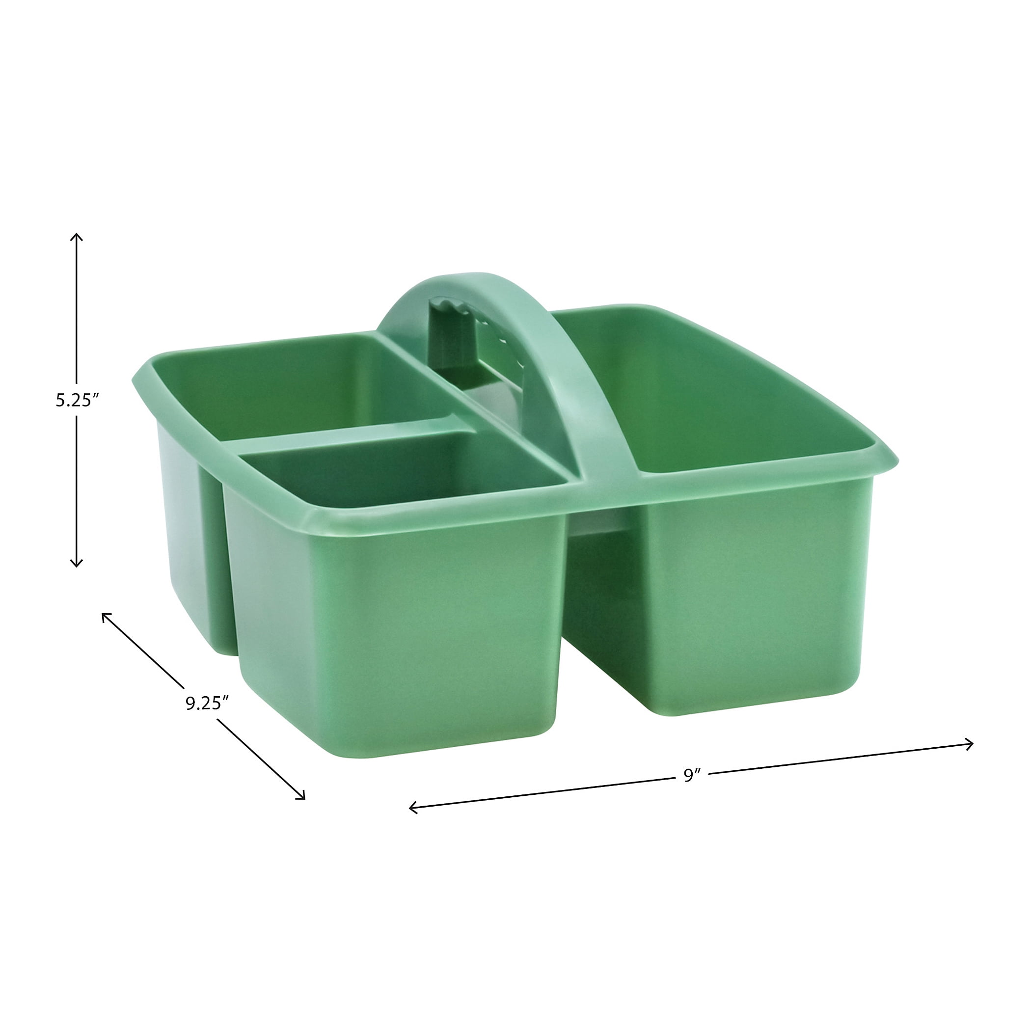 Teacher Created Resources Eucalyptus Green Plastic Storage Caddy, Pack of 6