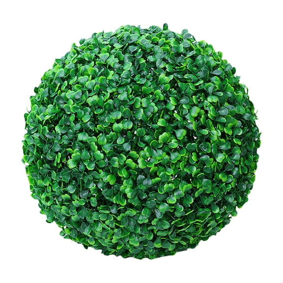 Simulated Grass Ball Decoration-Plastic Flowers for Outdoors-1Pcs Artificial Plant Topiary Faux Boxwood Decorative Artificial Topiary for Backyard