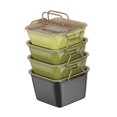 thumbnail image 4 of , recipiente de almacenamiento de alimentos, reutilizable, a prueba de fugas, 4 capas para adultos bento caja de picnic al aire libre para, 4 of 9