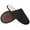Black, variant on Mens Comfy Suede Scuff Slippers Sherpa Lining Memory Foam Slip On House Shoes Non Skid Outsole