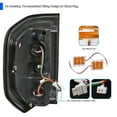 thumbnail image 4 of Spec-D Tuning Jet Black Tail Lights w/ Red LED Bar Compatible with 2009-2014 Ford F150, Left + Right Pair Assembly, 4 of 5