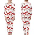 thumbnail image 2 of Renewold Kids Santa Claus Graphic Pjs Pajama Set of 2 Christmas Warmth Casual Home Clothes Cozy Up Long Sleeve Scoop Neck Sweatshirt Sleepwear Size 3-4, 2 of 5