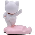 thumbnail image 5 of Cute Cat Phone Holder Desk Ornament Kawaii Phone Stand Universal Desk Phone Stand for All Mobile Smartphones Tablets, 5 of 8