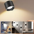 thumbnail image 1 of LED Wall Sconce  Wall Mounted Lamp 3 Color Temperature & 3 Brightness Level 360°Rotate Magnetic Ball  Cordless Wall Light for Reading Study Bedside, 1 of 8