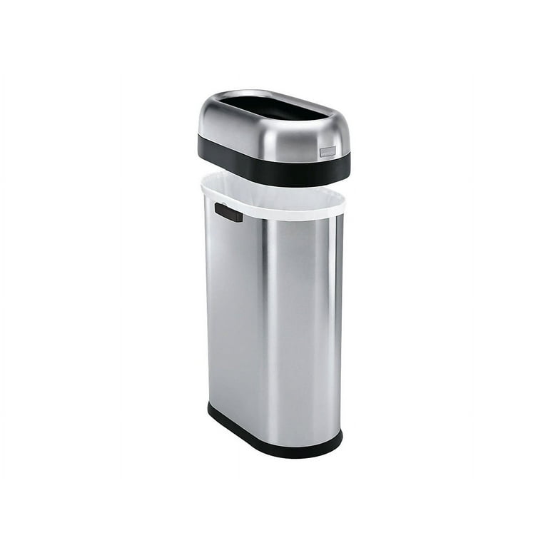 simplehuman Commercial Garbage Barrel, 50L/13.2 Gal Open Top