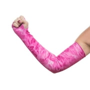 Aqua Design Arm Sun Sleeves for Women UV Protection Forearm Compression Covers: Pink Water size 2XL/XL