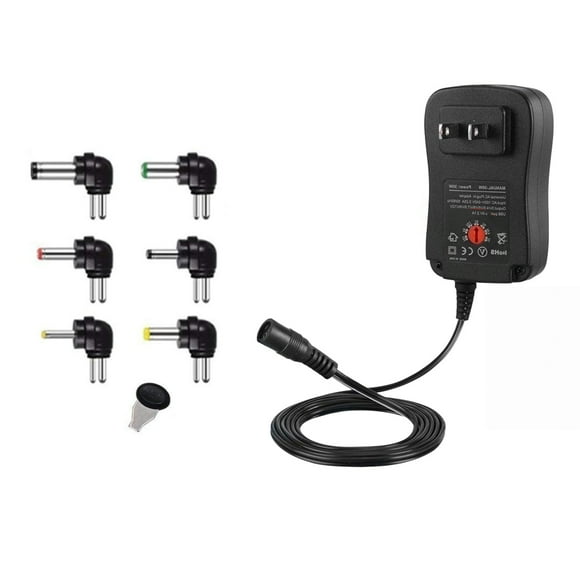 CSYANXING For Consumer Electronics Universal Power Supply 30W 100-240V Input Adjustable 3-12V 6 Tips Central Positive