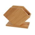 thumbnail image 4 of Caja de pañuelos de bambú, adornos, contenedor organizador, soporte de papel, soporte de almacenamiento de papel, bandeja de servilletas para cocina, en forma de BLESIY Caja de almacenamiento de servilletas, 4 of 8