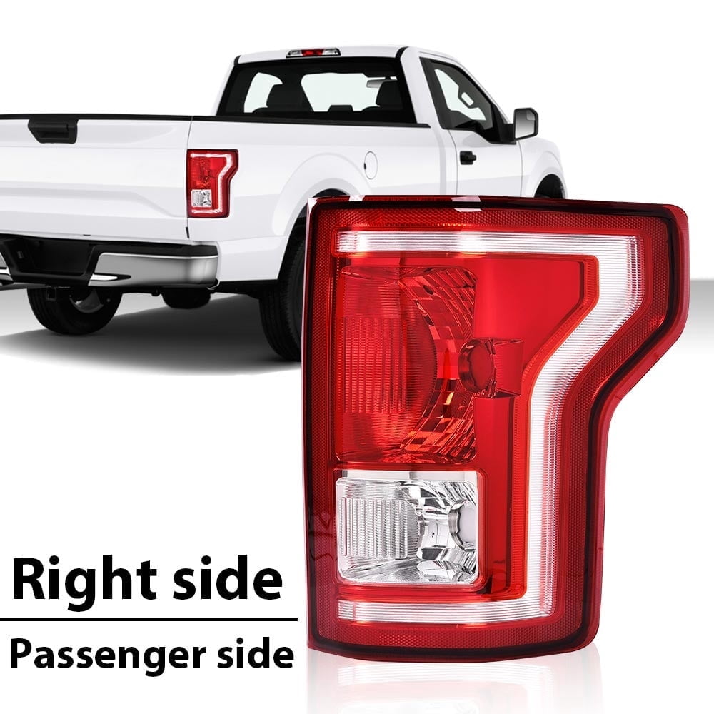 Red Tail Light Right Passenger Side 1Pcs Halogen Brake Lamp Assembly Fit For Ford F-150 2015-2017