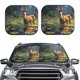 thumbnail image 2 of Fotbe Peaceful Deer Lily Pond Juego de 2 Piezas de Parasoles para Parabrisas | Bloqueador Solar para Auto | Accesorios Plegables para Protección Solar Interior-Large, 2 of 6