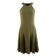 thumbnail image 4 of Women's Sleeveless Halter-Neck Jersey Dress-OM-M, 4 of 4