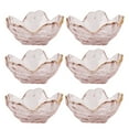 thumbnail image 1 of MasteelfCA 6pcs Glass Fruit Plate Glass Salad Bowl Flower Design Jewelry Tray Storage Tray, 1 of 9