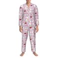 thumbnail image 3 of Balery Easter Rabbit Pijama para Hombre de Dos Piezas con Manga Larga, Conjunto de Dormir y Descanso Suave con Bolsillos-Medium, 3 of 7