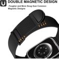 thumbnail image 3 of La correa es compatible con la correa Apple Watch de 42 mm, 44 mm y 45 mm (negra, excepto la correa), adecuada para mujeres y hombres. La correa de repuesto ajustable magnética doble para iWatch Serie, 3 of 5