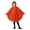 A163 Orange, variant on Yuncity Kids Halloween Cape Ghost Print Hooded Sleeveless Cloak Cozy Lightweight Fall Winter Poncho Holiday Party Stage Performance Black
