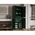 thumbnail image 3 of 100% Solid Wood 32" Bathroom Cabinet with Solid Doors, 2-Drawers and Adjustable Shelves, 3 of 8