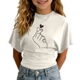 thumbnail image 2 of Chandail Garçons Col Rond Manches Courtes Chandails Garçons Vêtements d'Été pour Filles 11-12 Ans Vêtements, 2 of 5