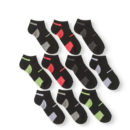 P10 Women's No Show Socks Assorted Colors, 10 Pack