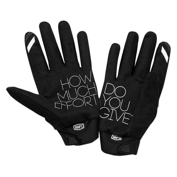 100% 11016-057-08 - Brisker Women's Gloves (Small, Black/Gray)