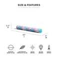 thumbnail image 3 of Big Joe Noodle No Inflation Needed Pool Float, Tropical Hibiscus Aqua Double Sided Mesh, Quick Draining Fabric, Jumbo 4 feet, 3 of 8