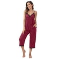 thumbnail image 3 of Beautyin Vêtements de Nuit pour Femmes Pyjama Haut Sans Manches 2 Pièces, 3 of 7