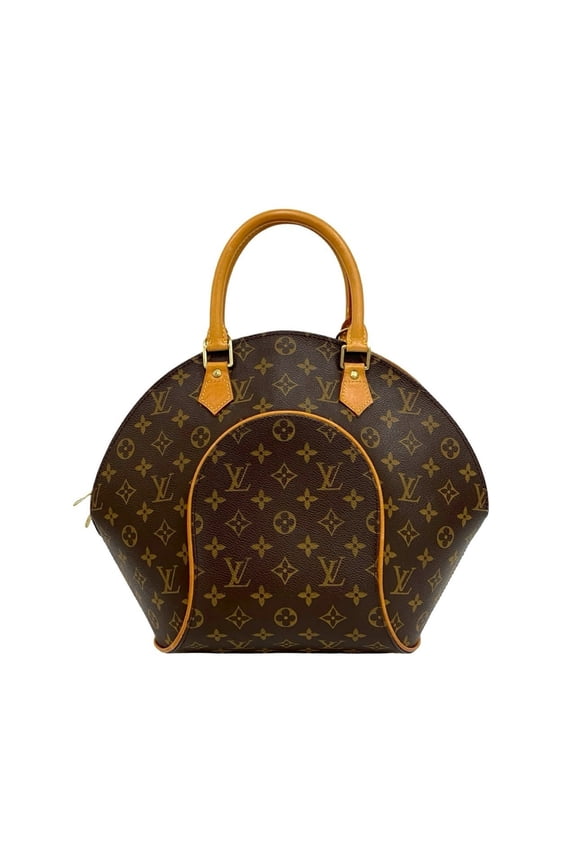 Pre-Owned LOUIS VUITTON Ellipse Monogram Logo Leather Handbag/Tote Bag, Brown, 57863 (Good)