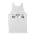 thumbnail image 1 of Skyline Berlin Germany Tank Top Unisex X-Small White, 1 of 5