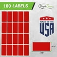 thumbnail image 2 of Royal Green 1.57" x 0.75" Write On Labels for File & Folders 40mm x 19mm Small Labels 100-Pack,  Metallic Red, 2 of 6