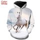thumbnail image 3 of Sudadera con capucha con diseño de caballo y corcel para hombre y mujer, ropa con estampado 3D de pura sangre, novedad en sudaderas con capucha, moda Harajuku y2k, 3 of 4