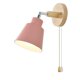 thumbnail image 2 of Matsuzay Luz de pared nórdica, moderna 110-265v E27 Luz de pared decorativa con cabezal de dirección, Lámpara de pared de cabecera de maciza con Iluminación y accesorios No.2 Matsuzay HA025234-02, 2 of 5
