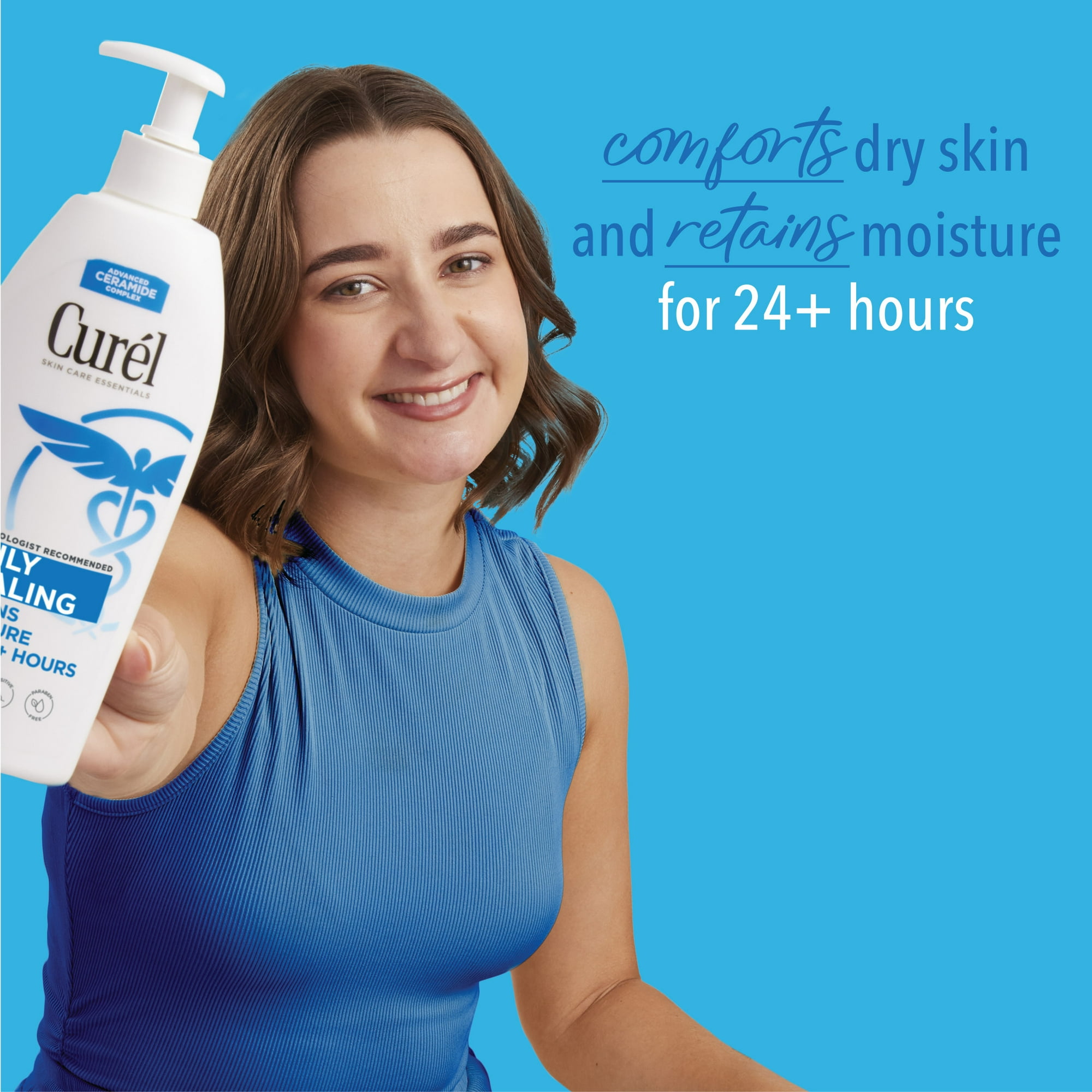 Curél Daily Healing Hand and Body Lotion for Dry Skin, Dermatologist Recommended Moisturizer, 20 oz