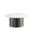 thumbnail image 4 of Manhattan Comfort Alondra Modern Coffee Table with Stainless Steel Base in Black, 4 of 6
