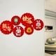 thumbnail image 3 of Decoración china tradicional Perfecl Abanico de flores de papel Rojo Creativo DIY, 3 of 8