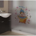 thumbnail image 4 of Pegatinas de pared para puerta de cristal de chica en el baño, impermeables, para ducha, baño, decoración del hogar, calcomanías artísticas, papel tapiz, 4 of 5