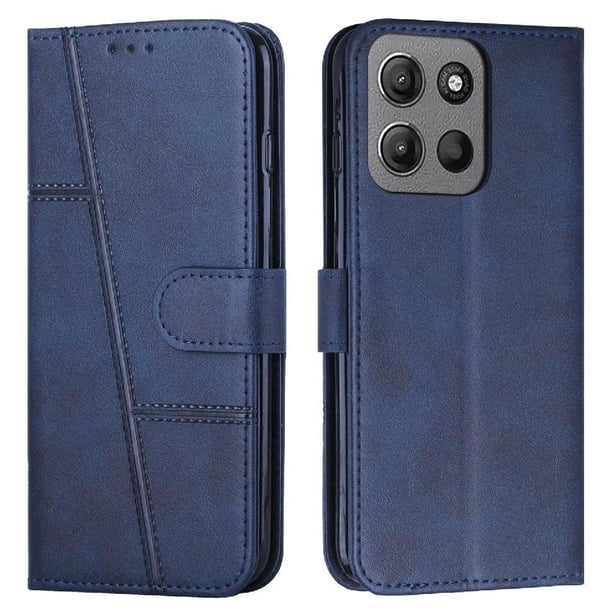 Funda Flip para FOXDOCK Motorola Moto G15 – Carcasa delgada y resistente a impactos con soporte para uso diario y profesional